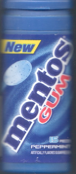 Peppermint Mentos Gum