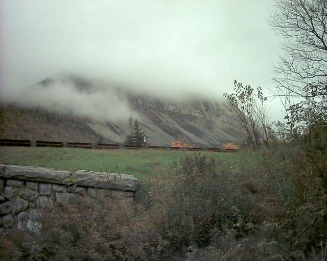 foggy mountain