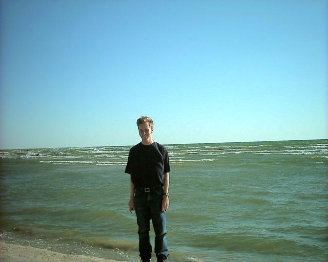 Wading in Lake Michigan