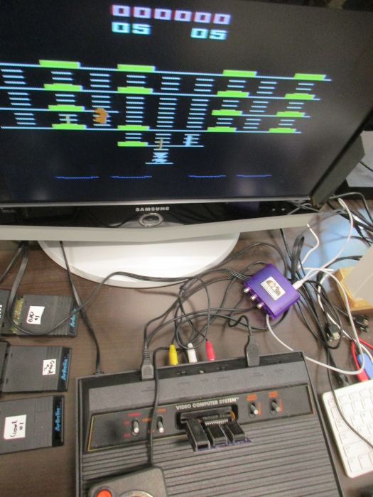 atari 2600 playing burgertime from custom board