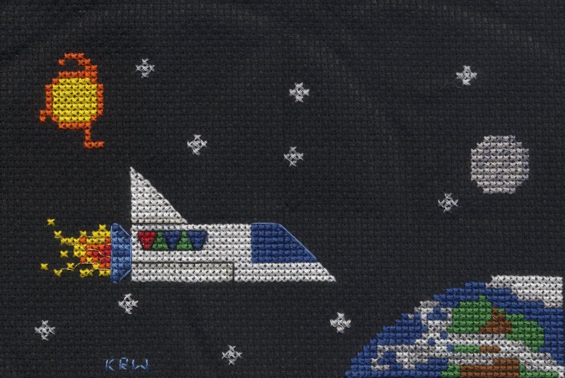 Spaceship Cross Stitch